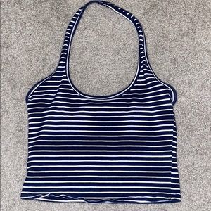 Aeropostale Navy Halter Crop